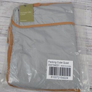 Paravel Packing Cubes Quad 4 Pack Storage Cubes in Various Sizes Silver Grey NWT
